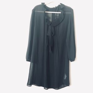NWT Black Sheer Tunic